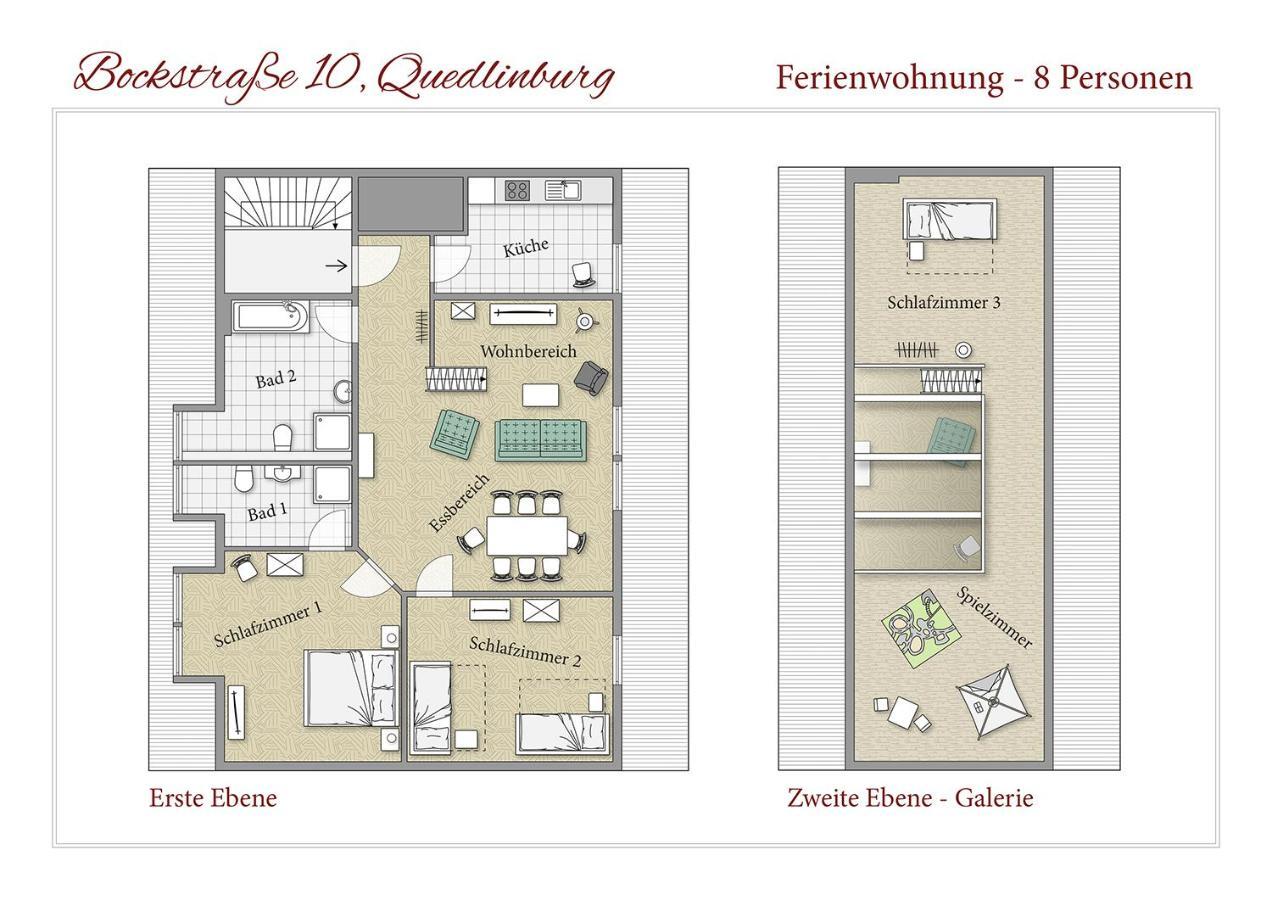 Ferienwohnungen Bockstrasse Quedlinburg Ngoại thất bức ảnh