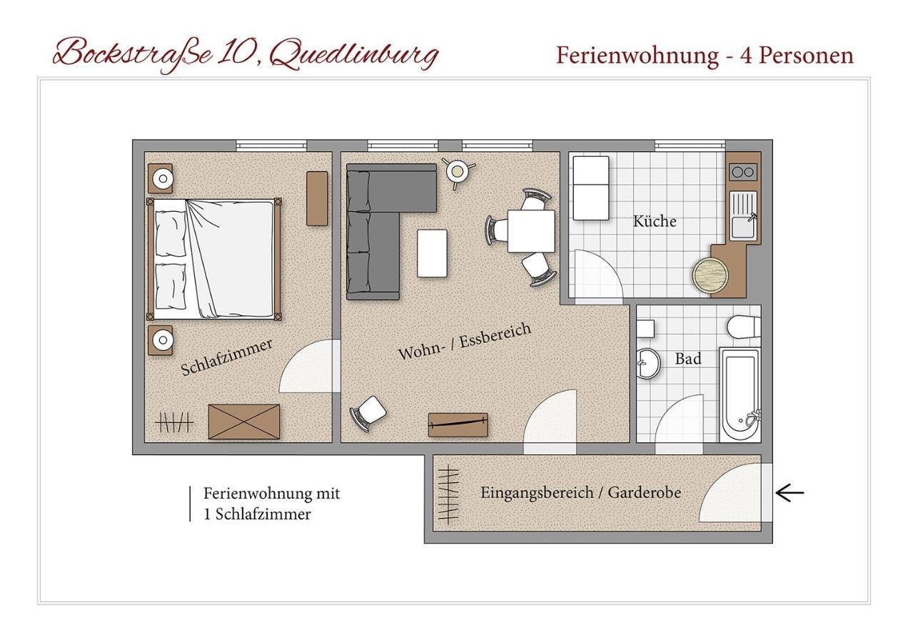 Ferienwohnungen Bockstrasse Quedlinburg Ngoại thất bức ảnh